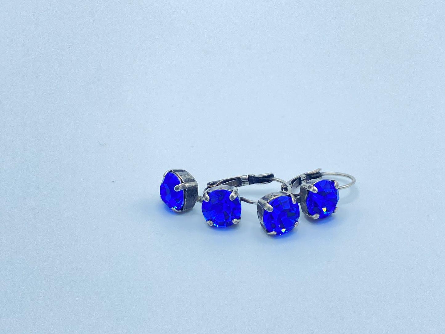 Cornflower Double Drop Earrings