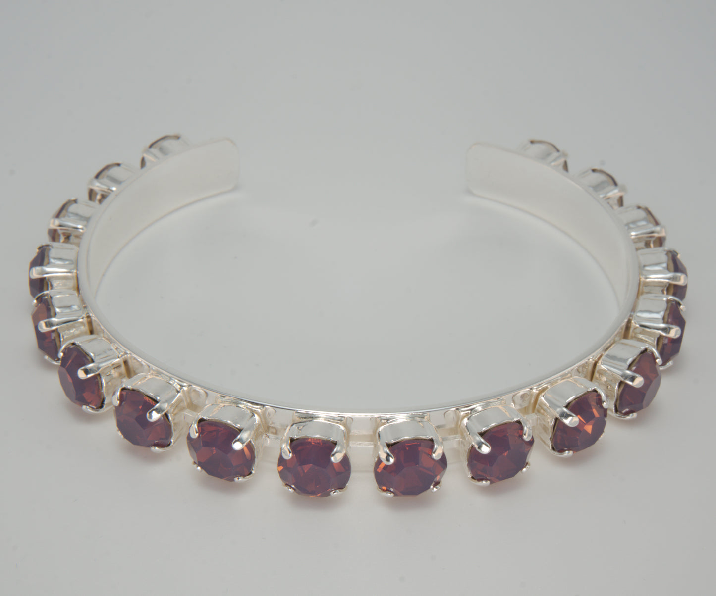 Purple Pearl Bangle Bracelet