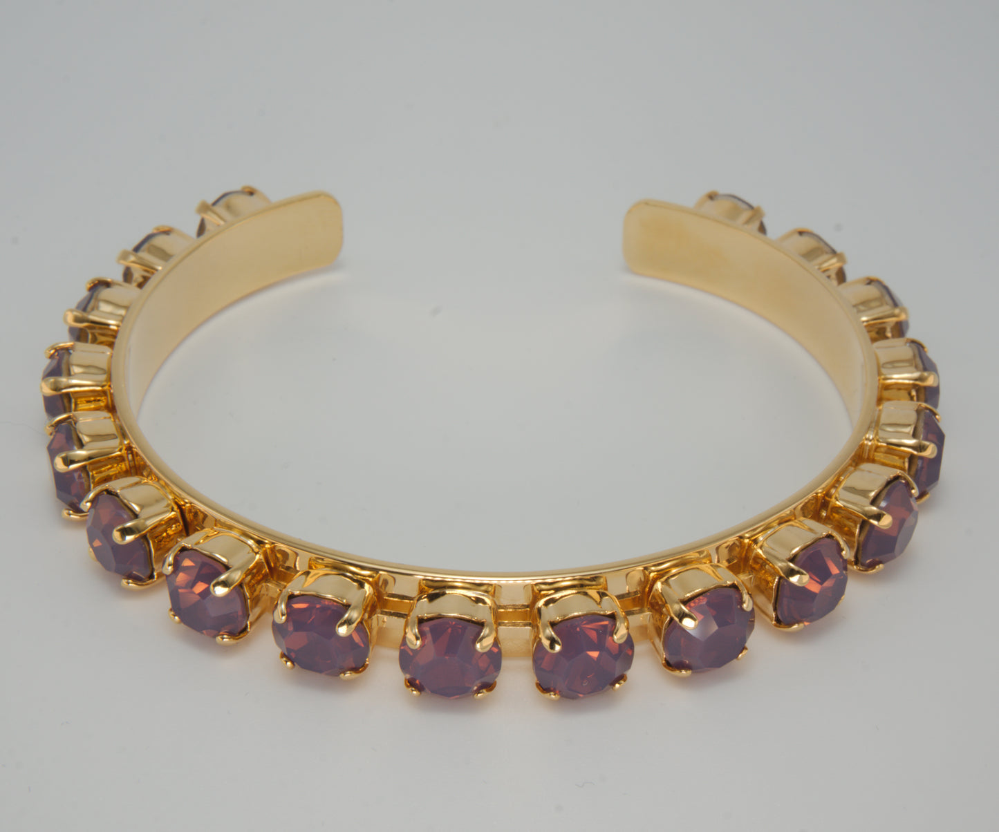 Purple Pearl Bangle Bracelet