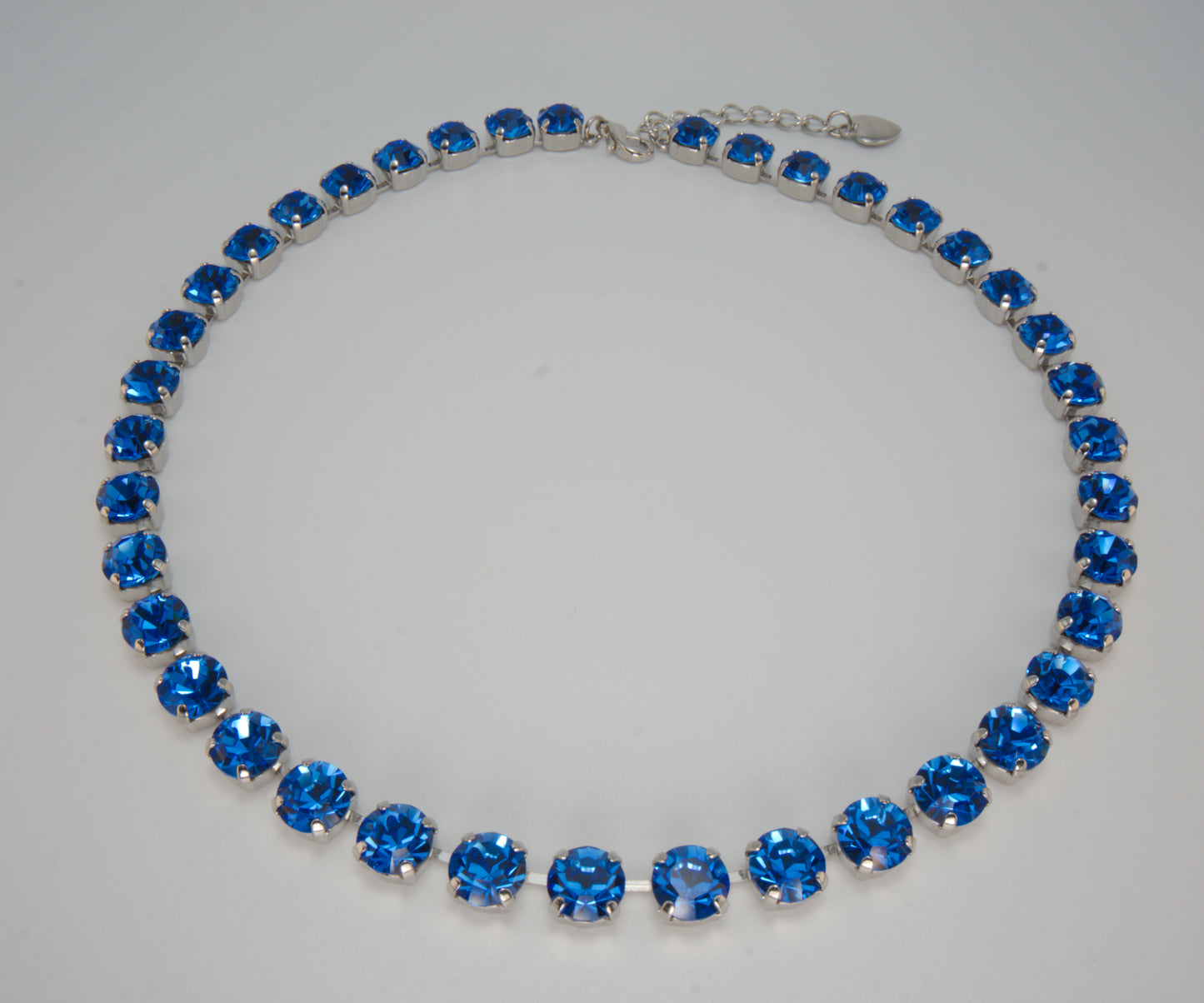 Cornflower tennis necklace