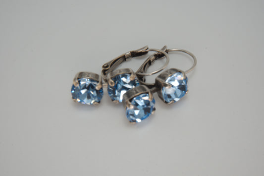 Glass Slipper Double Drop Earring